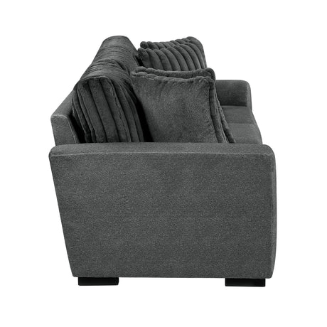 Athena Dark Gray Living Room Set by Homelegance at Eve Furniture