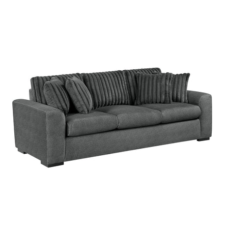 Athena Dark Gray Sofa by Homelegance at Eve Furniture
