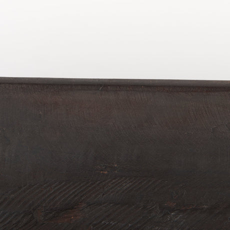 Athena Extra Large Oblong Black-Brown Reclaimed Wood Bowl by Mercana at Eve Furniture