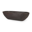 Athena Extra Large Oblong Black-Brown Reclaimed Wood Bowl by Mercana at Eve Furniture