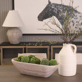 Athena Extra Large Oblong Light-Wash Reclaimed Wood Bowl by Mercana at Eve Furniture