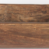 Athena Extra Large Oblong Medium Brown Reclaimed Wood Bowl by Mercana at Eve Furniture