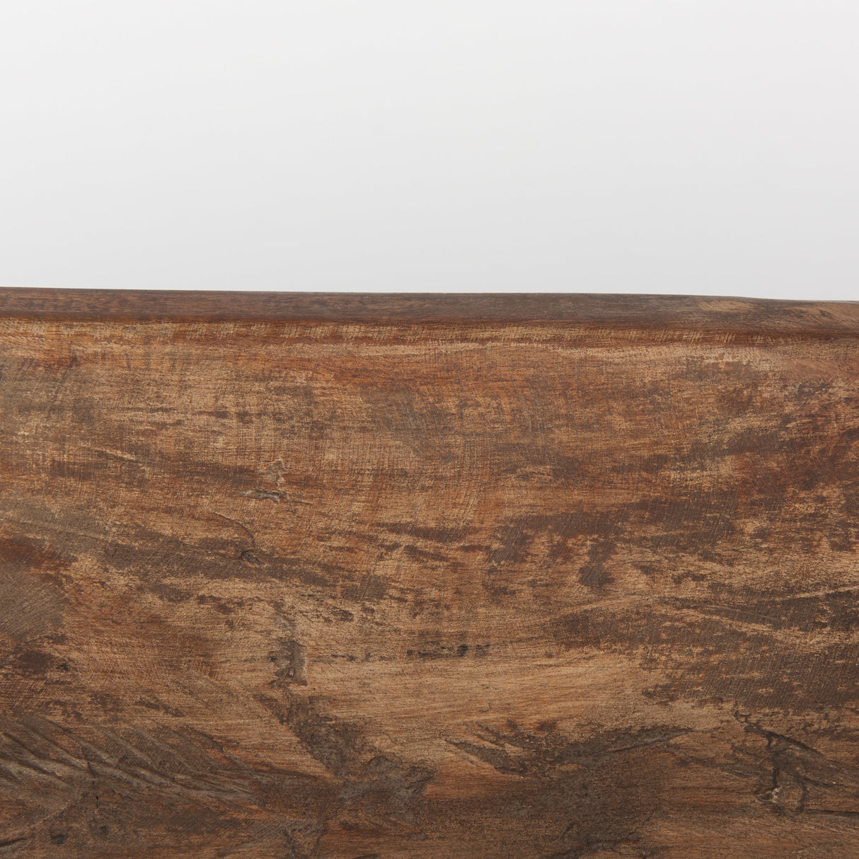 Athena Extra Large Oblong Medium Brown Reclaimed Wood Bowl by Mercana at Eve Furniture