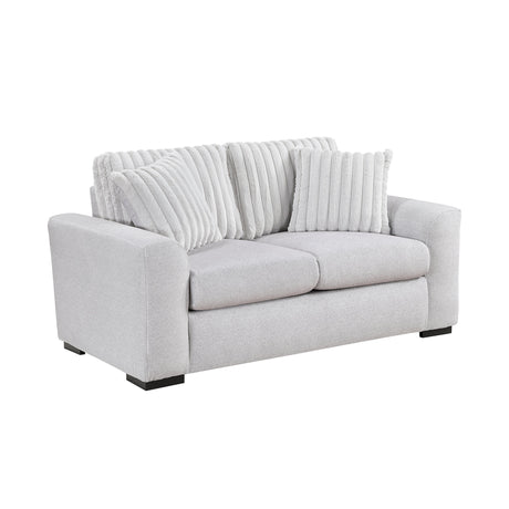 Athena Gray Loveseat by Homelegance at Eve Furniture
