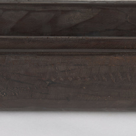 Athena Set of 2 Extra Large Black-Brown Reclaimed Wood Trays by Mercana at Eve Furniture