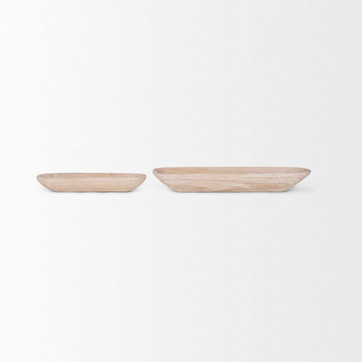 Athena Set of 2 Extra Large Light-Wash Reclaimed Wood Trays by Mercana at Eve Furniture