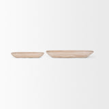 Athena Set of 2 Extra Large Light-Wash Reclaimed Wood Trays by Mercana at Eve Furniture