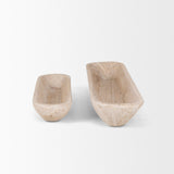 Athena Set of 2 Extra Large Light-Wash Reclaimed Wood Trays by Mercana at Eve Furniture