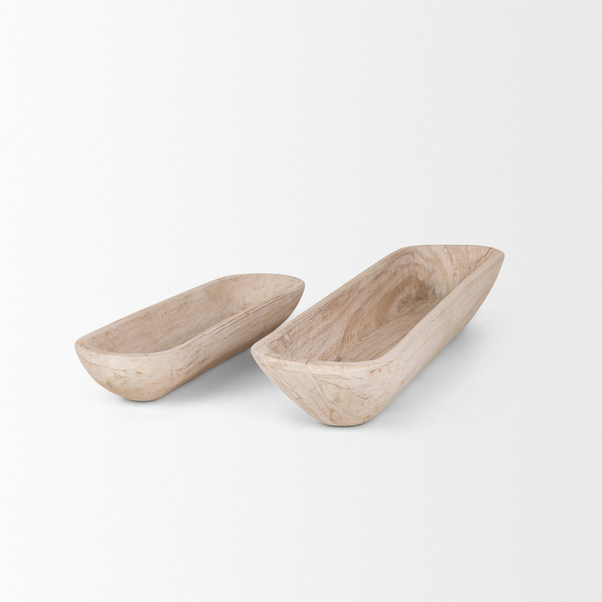 Athena Set of 2 Extra Large Light-Wash Reclaimed Wood Trays by Mercana at Eve Furniture