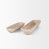 Athena Set of 2 Extra Large Light-Wash Reclaimed Wood Trays by Mercana at Eve Furniture