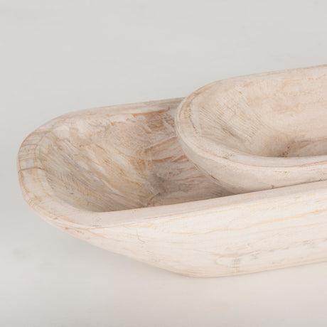 Athena Set of 2 Extra Large Light-Wash Reclaimed Wood Trays by Mercana at Eve Furniture