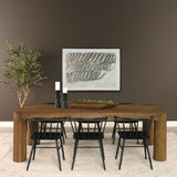 Athena Set of 2 Extra Large Medium Brown Reclaimed Wood Trays by Mercana at Eve Furniture
