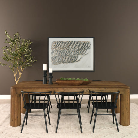 Athena Set of 2 Extra Large Medium Brown Reclaimed Wood Trays by Mercana at Eve Furniture