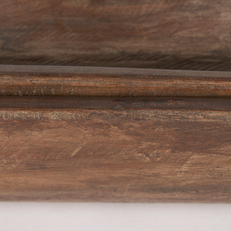 Athena Set of 2 Extra Large Medium Brown Reclaimed Wood Trays by Mercana at Eve Furniture