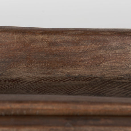 Athena Set of 2 Extra Large Medium Brown Reclaimed Wood Trays by Mercana at Eve Furniture