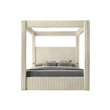 Atlam Cream Queen Platform Bed by New Era Innovations at Eve Furniture