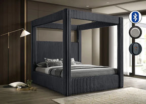 Atlam Grey Queen Platform Bed by New Era Innovations at Eve Furniture