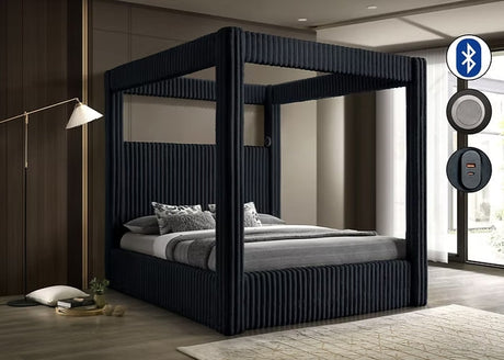 Atlam w/Henley Black Bedroom Set by New Era Innovations at Eve Furniture