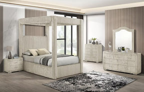 Atlam w/Henley Cream Bedroom Set by New Era Innovations at Eve Furniture