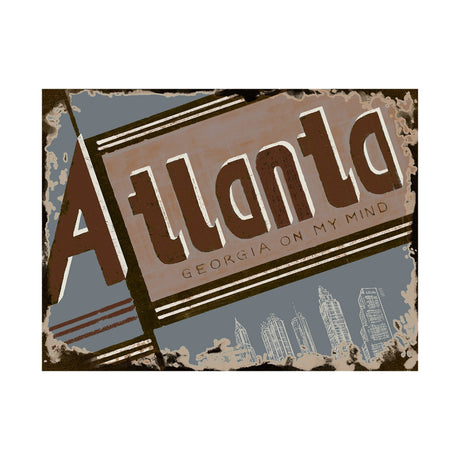 Atlanta by Alarm a Hand Embellished Textured Canvas by Mercana at Eve Furniture