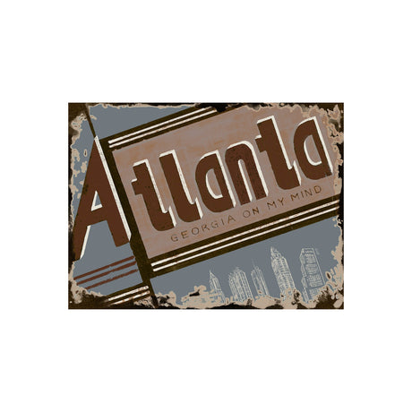 Atlanta by Alarm a Hand Embellished Textured Canvas by Mercana at Eve Furniture
