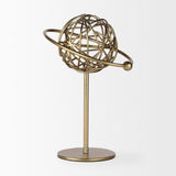 Atlas 10.0L x 8.0W x 12.0H Gold Metal Solar System Ornament by Mercana at Eve Furniture