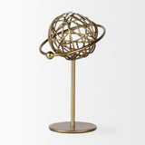 Atlas 10.0L x 8.0W x 12.0H Gold Metal Solar System Ornament by Mercana at Eve Furniture