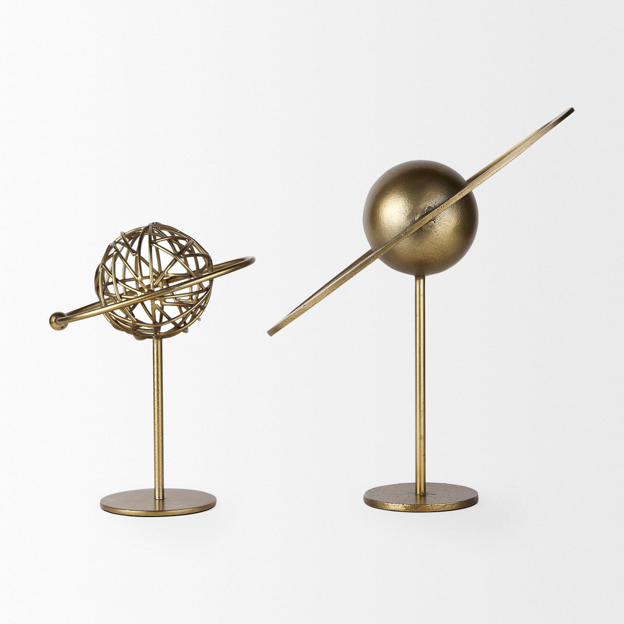 Atlas 15.0L x 7.0W x 16.0H Gold Metal Solar System Ornament by Mercana at Eve Furniture