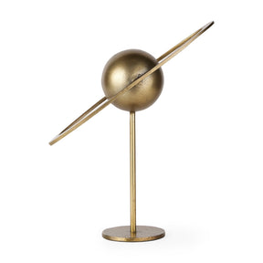 Atlas 15.0L x 7.0W x 16.0H Gold Metal Solar System Ornament by Mercana at Eve Furniture