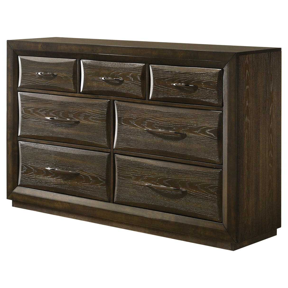 Atlas 7-drawer Bedroom Dresser Cabinet Dark Oak by Coaster at Eve Furniture