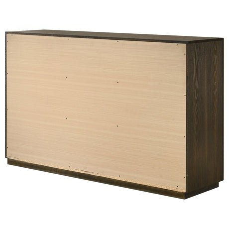 Atlas 7-drawer Bedroom Dresser Cabinet Dark Oak by Coaster at Eve Furniture