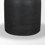 Atlas Black Wood Stacked Pedestal Base Round Dining Table by Mercana at Eve Furniture