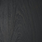 Atlas Black Wood Stacked Pedestal Base Round Dining Table by Mercana at Eve Furniture