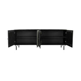 Atlas Black/Cream Four-Door Sideboard by Crestview at Eve Furniture