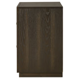 Atlas Dark Oak 2-drawer Bedroom Nightstand Bedside Table by Coaster at Eve Furniture