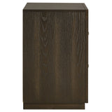 Atlas Dark Oak 2-drawer Bedroom Nightstand Bedside Table by Coaster at Eve Furniture