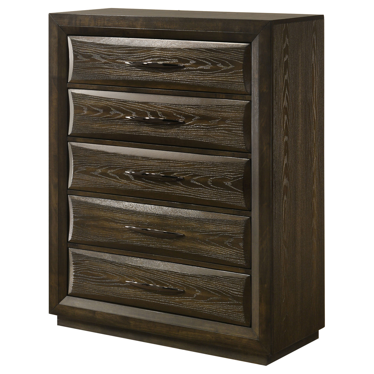 Atlas Dark Oak 5-drawer Bedroom Chest of Drawers by Coaster at Eve Furniture
