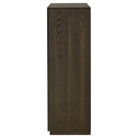 Atlas Dark Oak 5-drawer Bedroom Chest of Drawers by Coaster at Eve Furniture