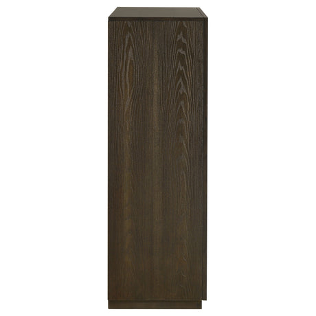 Atlas Dark Oak 5-drawer Bedroom Chest of Drawers by Coaster at Eve Furniture