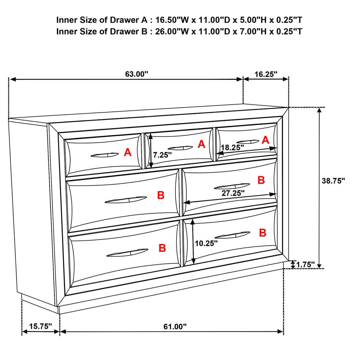 Atlas Dark Oak 5-piece Queen Bedroom Set by Coaster at Eve Furniture
