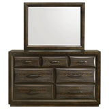 Atlas Dark Oak 7-drawer Bedroom Dresser and Mirror Set by Coaster at Eve Furniture