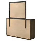 Atlas Dark Oak 7-drawer Bedroom Dresser and Mirror Set by Coaster at Eve Furniture