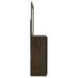 Atlas Dark Oak 7-drawer Bedroom Dresser and Mirror Set by Coaster at Eve Furniture
