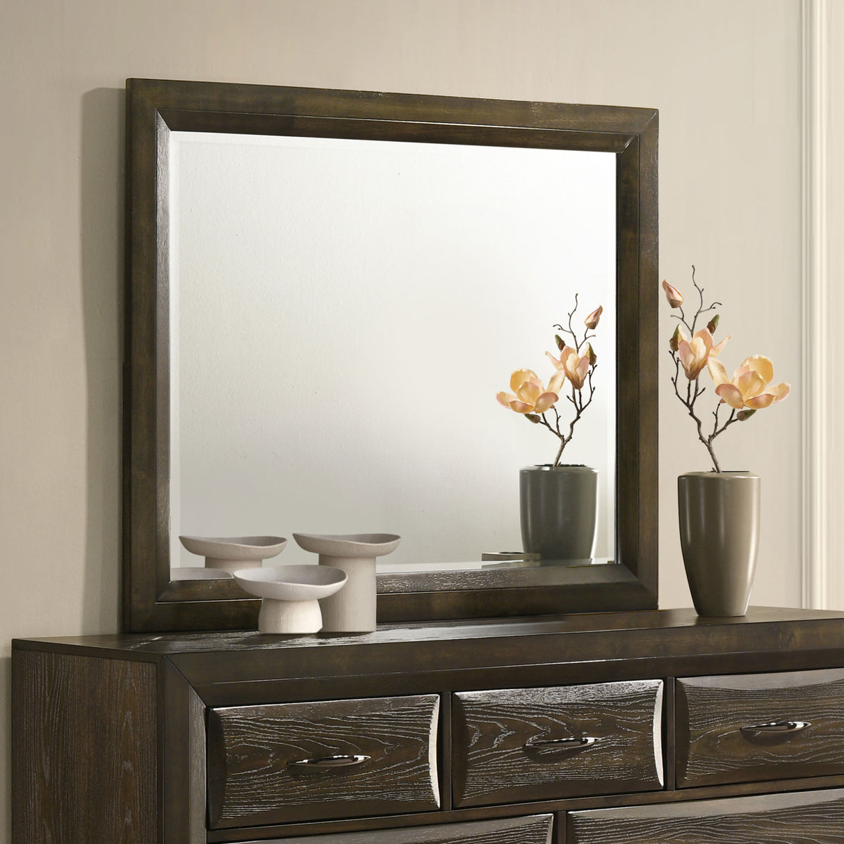 Atlas Dark Oak Bedroom Dresser Mirror by Coaster at Eve Furniture