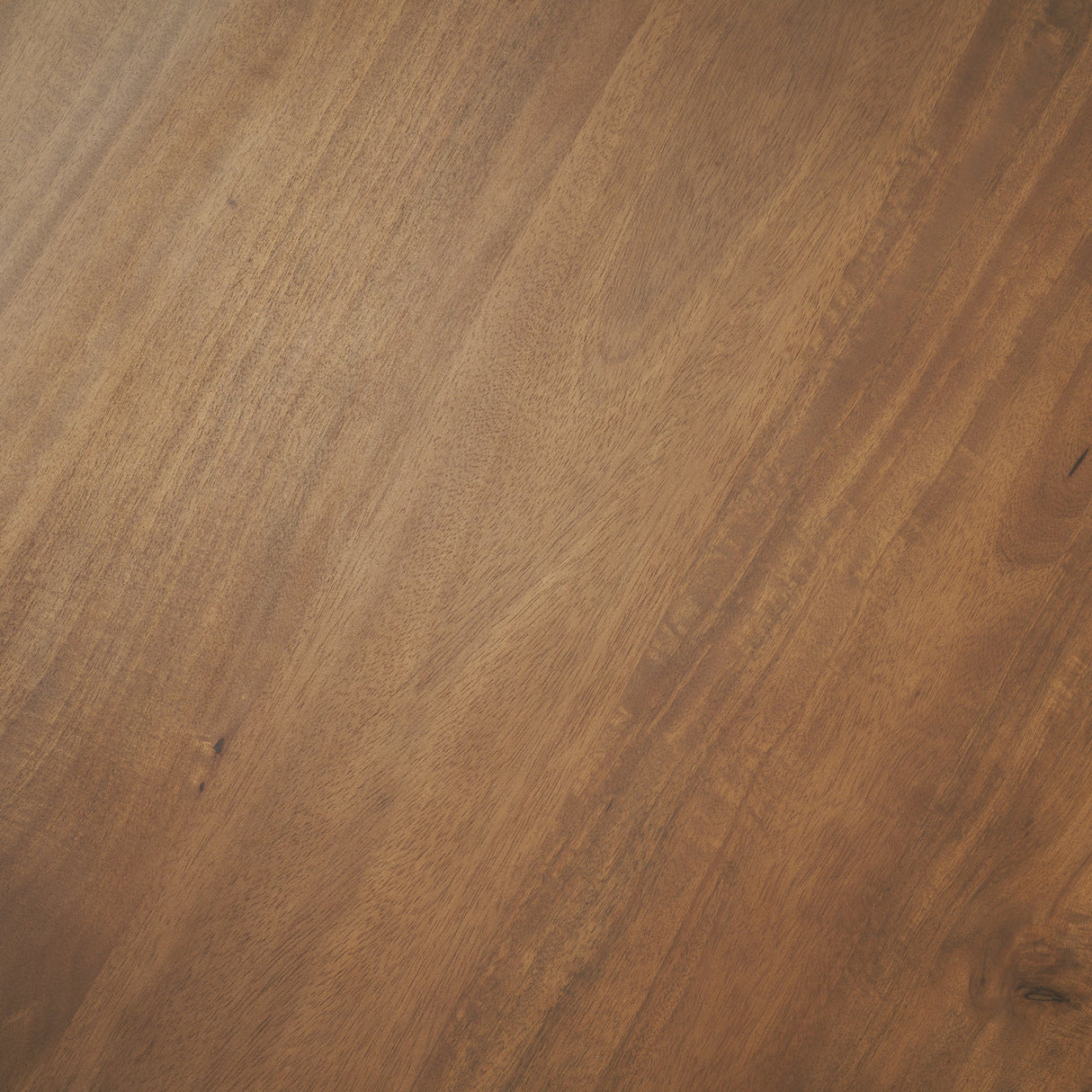 Atlas Warm Mid-Brown Wood Stacked Pedestal Base Round Dining Table by Mercana at Eve Furniture