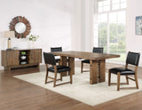 Atmore Dark Driftwood/Black Dining Room Set by Steve Silver at Eve Furniture