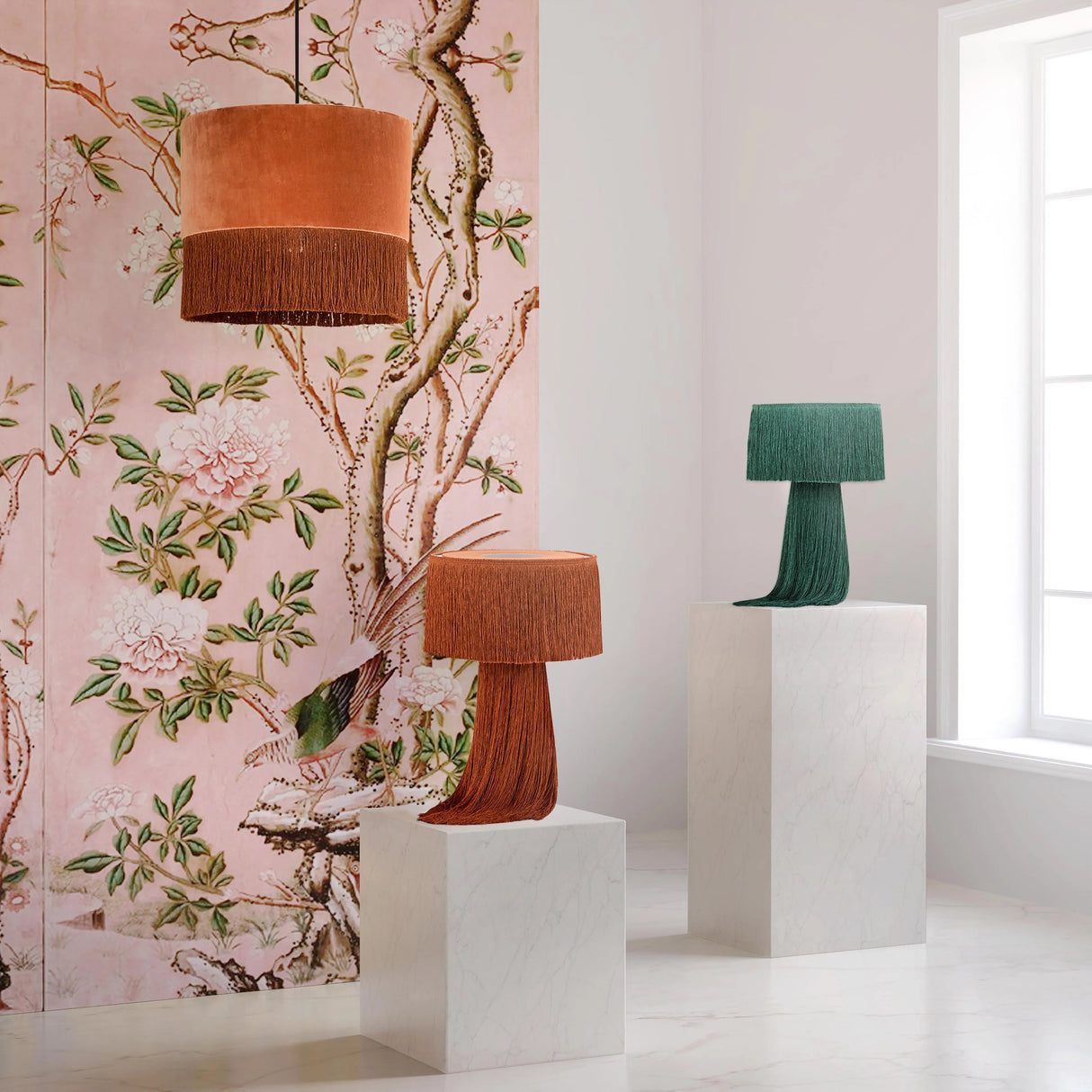 Atolla Tassel Table Lamp by TOV Furniture at Eve Furniture