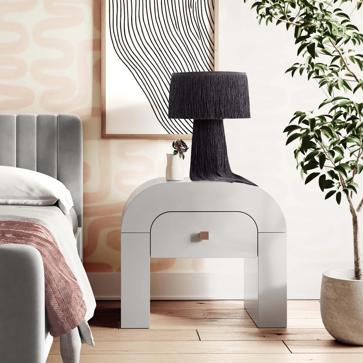 Atolla Tassel Table Lamp by TOV Furniture at Eve Furniture