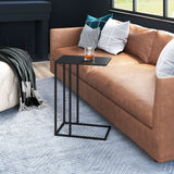 Atom Black Side Table by Zuomod at Eve Furniture