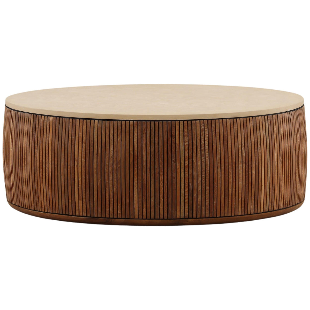 Atria Coffee Table, Sand/Brown by Dovetail at Eve Furniture